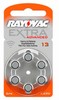 Батарейки Rayovac Еxtra Аdvansed 13 zinc air, 60 штук