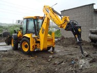 Аренда экскаватора погрузчика трактор jcb 3cx с гидромолотом в Москве и области