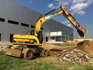 Колесный полноповоротный экскаватор JCB JS 160w в аренду