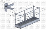 Площадка подвесная алюминиевая