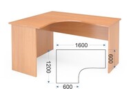 Стол эргономичный А-206.60 Л Арго